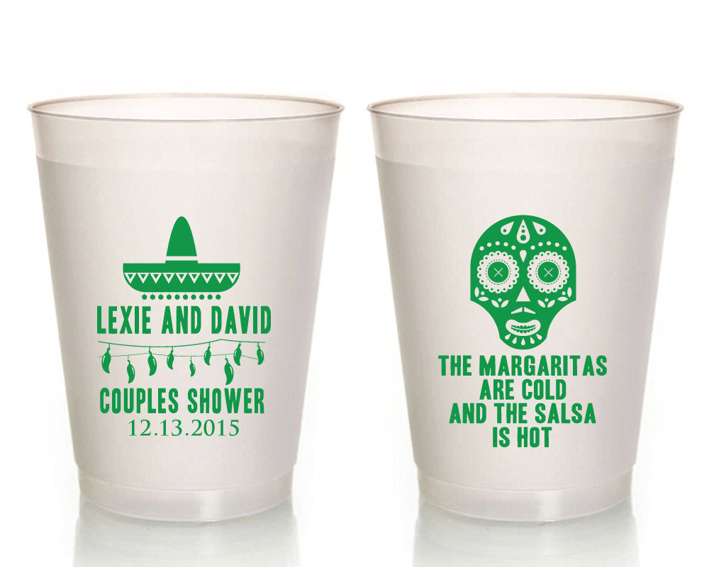 Couples Shower Fiesta Frosted Cups #1033