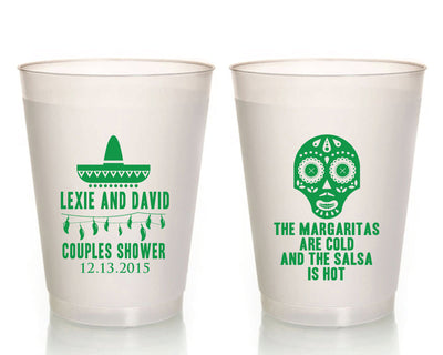 Couples Shower Fiesta Frosted Cups #1033
