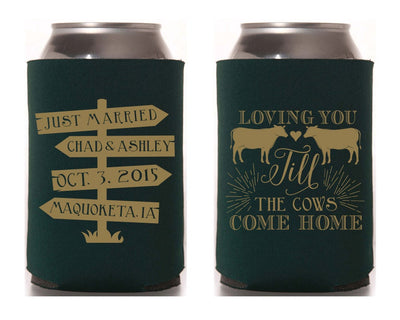 Loving You Till The Cows Come Home Can Coolers #1172