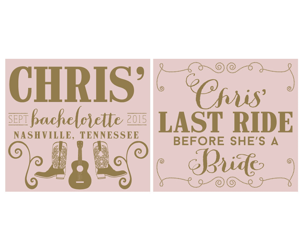 Last Ride Boots Bachelorette Party Stadium Cups , #1185
