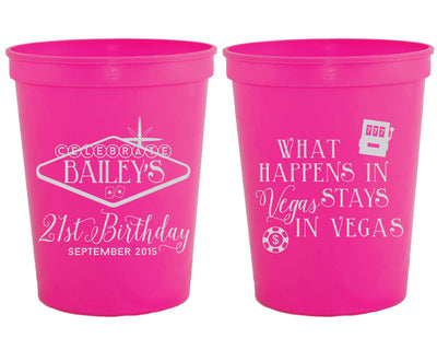 What Happens in Vegas Bachelorette Party Cups, #1214