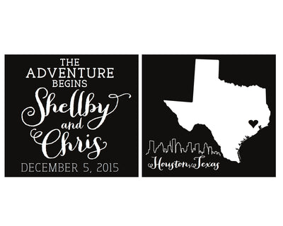 Let The Adventure Begin | State and Skyline Can Cooler #1227