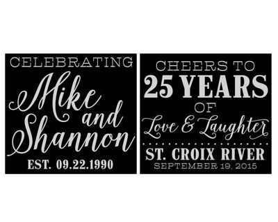Cheers to Years of Love & Laughter | Anniversary Can Cooler #1235