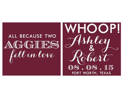 All Because Two Aggies Fell in Love Stadium Cups #1232