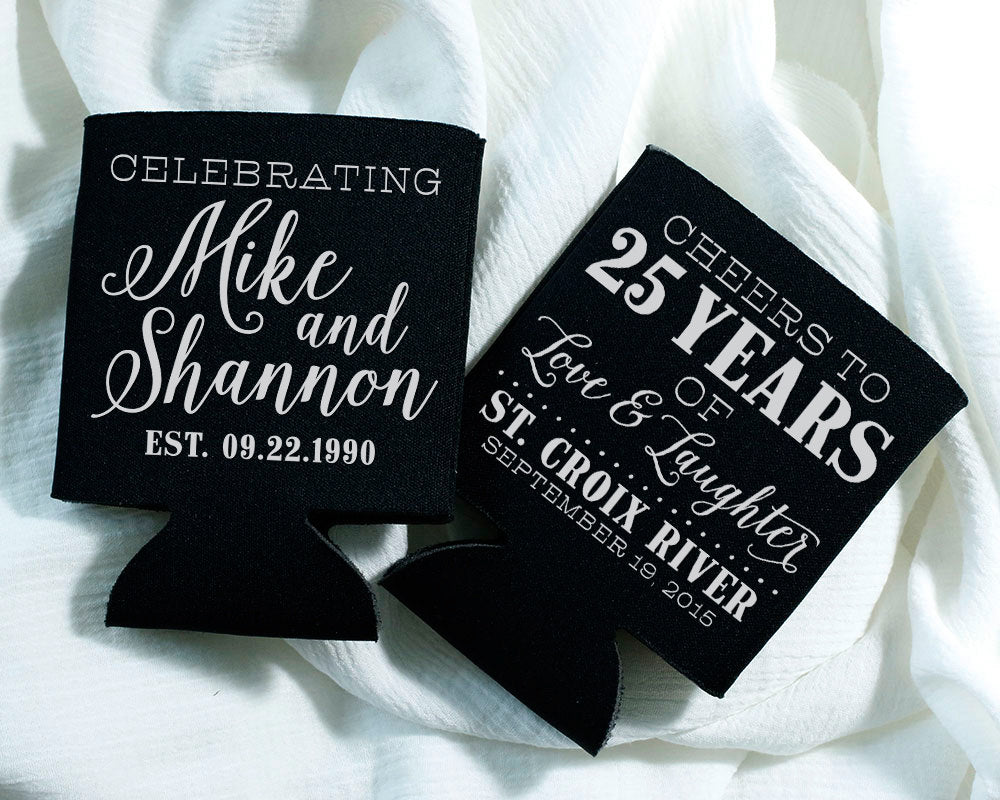 Cheers to Years of Love & Laughter | Anniversary Can Cooler #1235