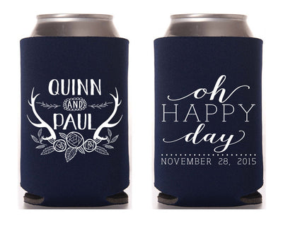 Oh Happy Day Rustic Can Coolers #1267