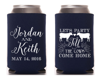 Party Till The Cows Come Home Can Coolers #1283