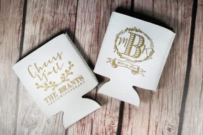 Cheers Ya'll Monogrammed Can Coolers #1024