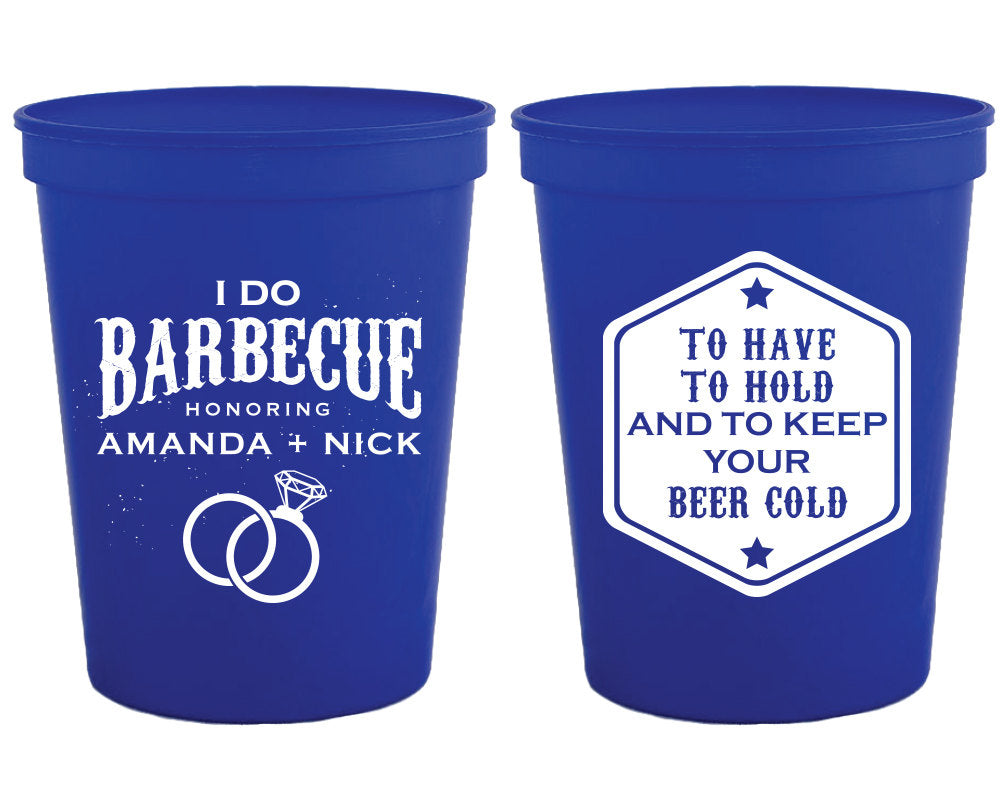 I Do BBQ Stadium Cups #1333