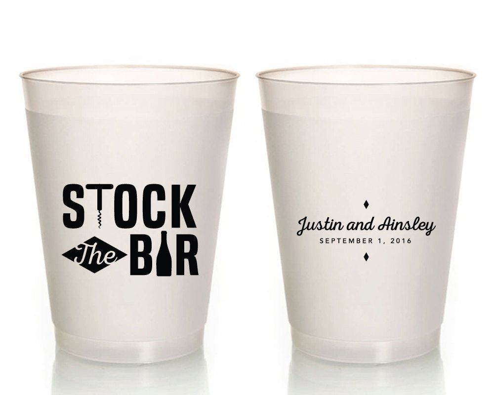 Stock The Bar | Diamond Design Frosted Cup #1337