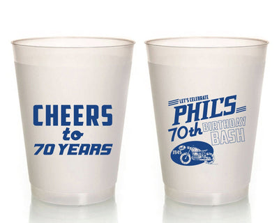 Motorcycle Birthday Frosted Party Cups, #1313