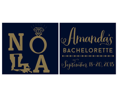 NOLA Bachelorette Can Coolers #1312
