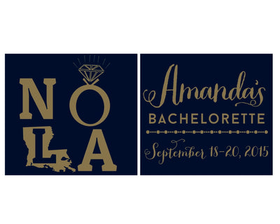 NOLA Bachelorette Party Foam Cup Design #1312