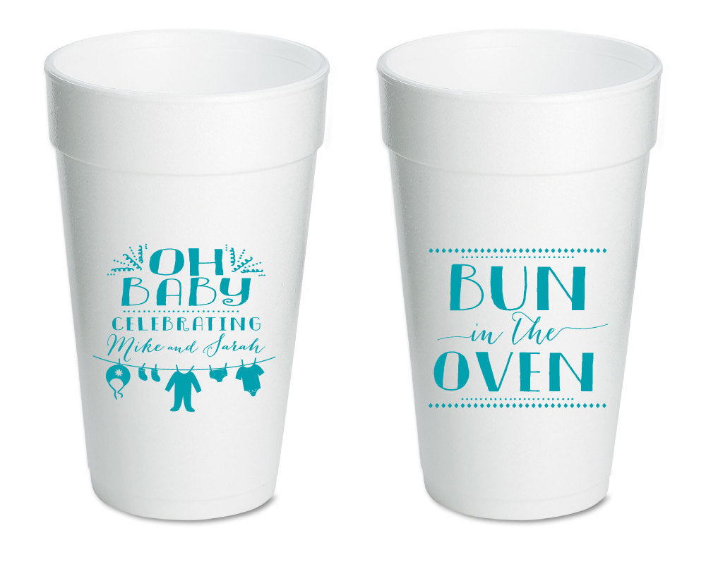 Bun in the Oven | Baby Shower Foam Cup #1018