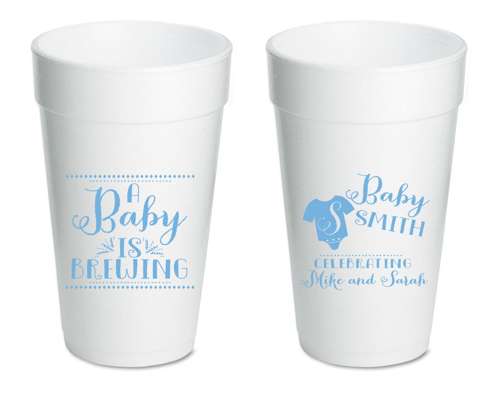 A Baby Is Brewing Foam Cups #1342