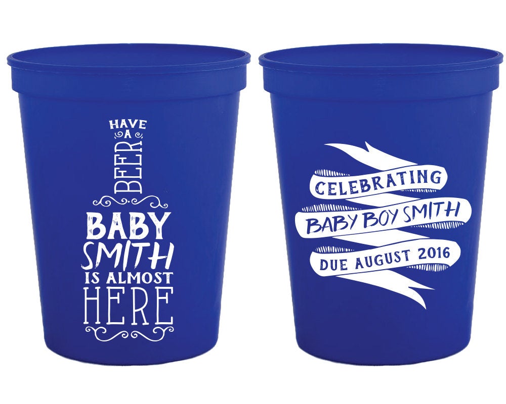 Have a Beer Baby Shower Stadium Cups #1353