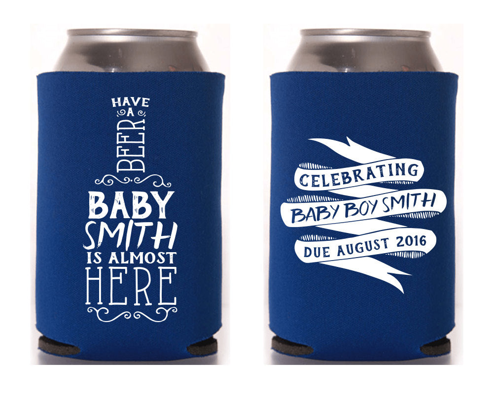 Neoprene Have a Beer Baby Shower Can Coolers #1353