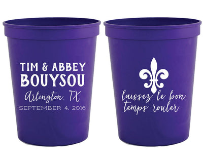 NOLA Fleur de Lis Stadium Cups #1369