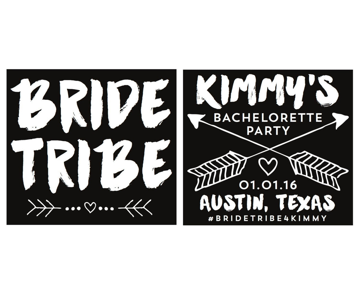 Bride Tribe Bachelorette Party Frosted Cups, #1373