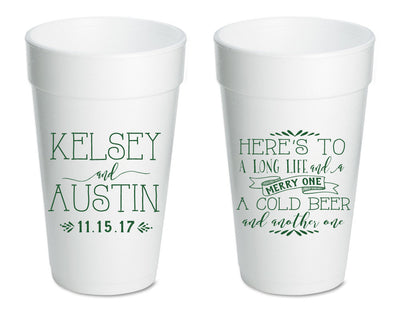 Irish Blessing Foam Cups #1391