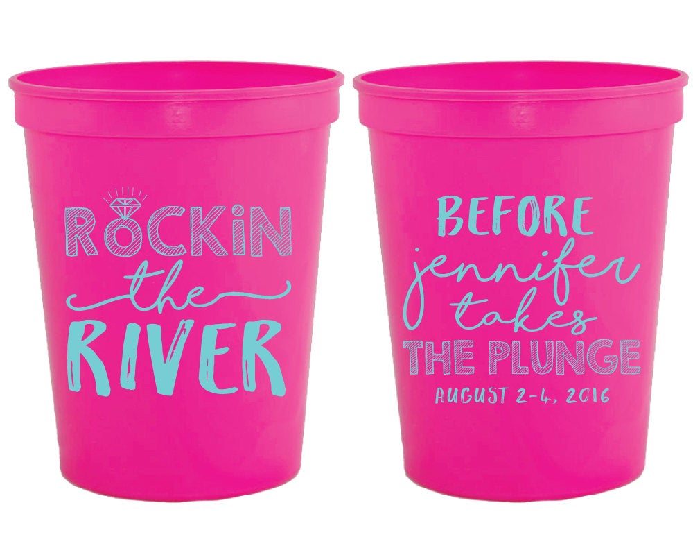 Rockin the River Bachelorette Stadium Cup Design #1392