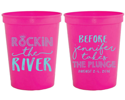 Rockin the River Bachelorette Stadium Cup Design #1392