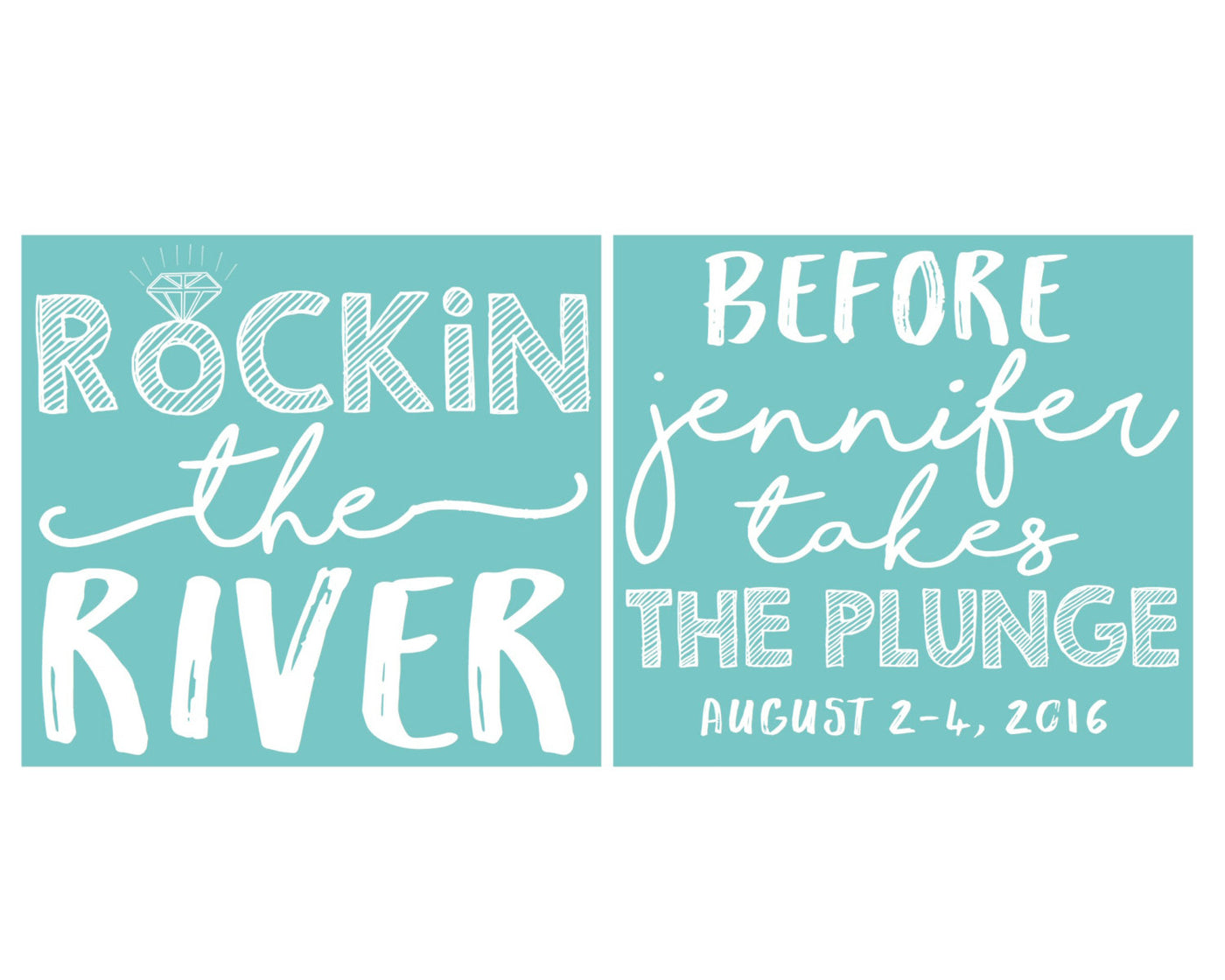 Rockin the River Bachelorette Stadium Cup Design #1392