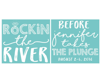 Rockin the River Bachelorette Stadium Cup Design #1392