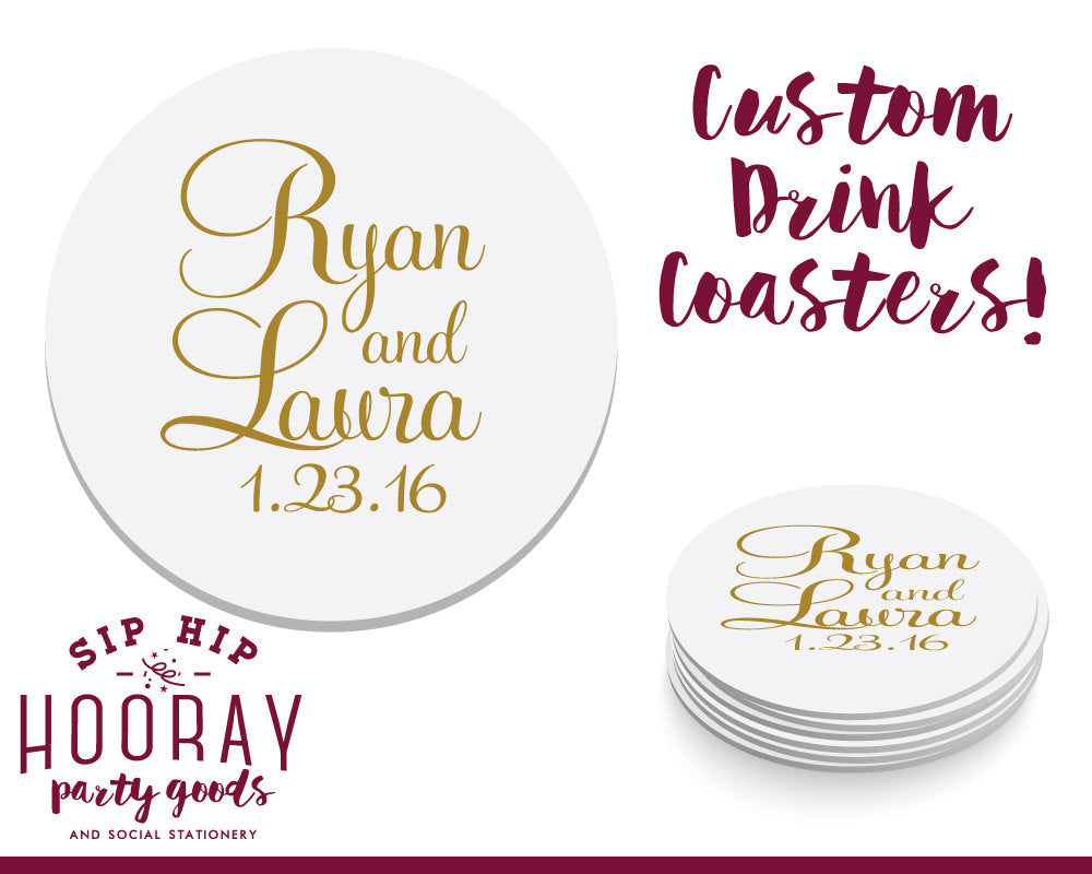Personalized Drink Coasters #1397