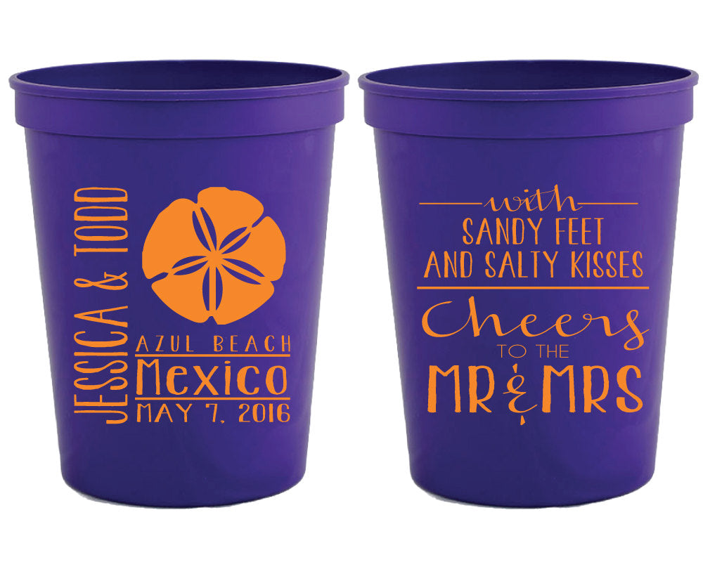 Sandy Feet Salty Kisses Stadium Cups #1402