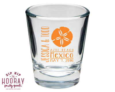 Destination Wedding Shot Glasses #1402