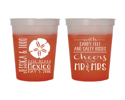 Destination Wedding Color Changing Cups #1402