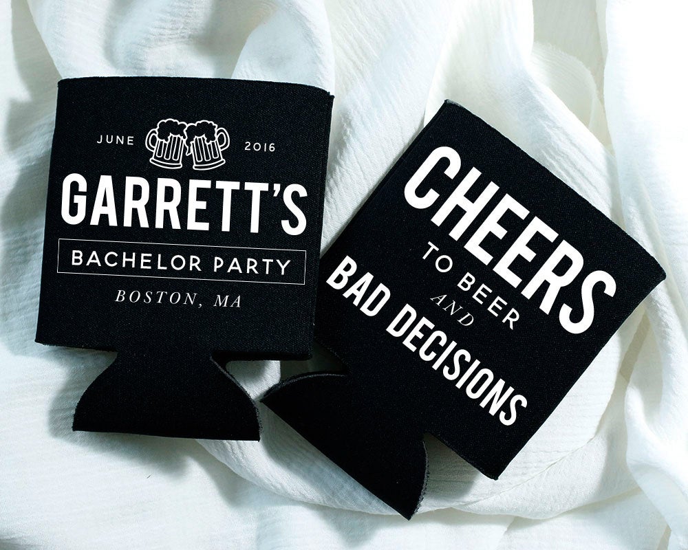 Custom Bachelor Party Can Cooler Design #1410