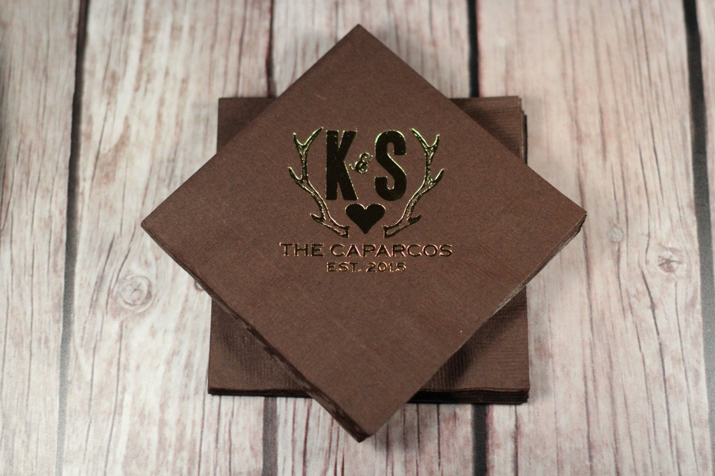 Rustic Antlers Beverage Napkin #1041, #1043, #1303, #1090