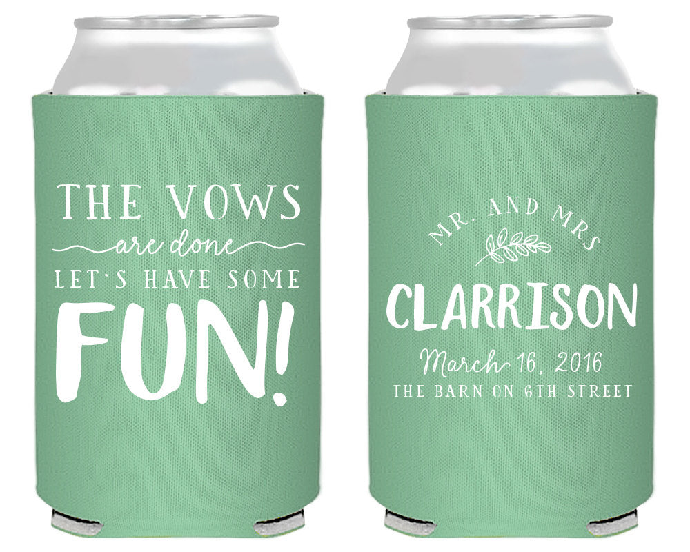 Vows are Done Can Coolers #1419