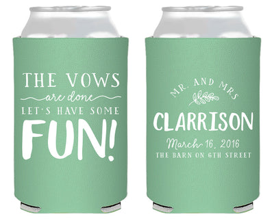Vows are Done Can Coolers #1419