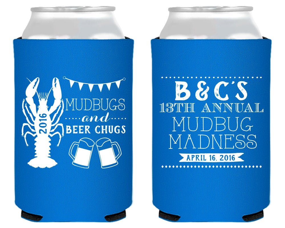 Crawfish Boil Birthday Can Coolers #1430