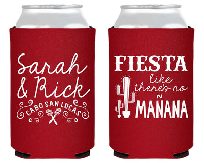 Fiesta Like There's no Manana Can Coolers #1433