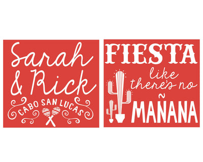 Fiesta Wedding Foam Cup Design #1433