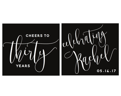 Cheers to 30 Years Birthday Party Can Cooler Design #1436