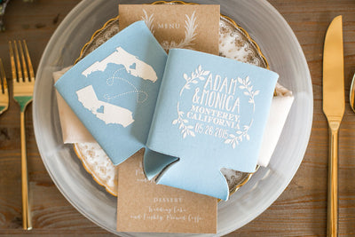 State Travel Wedding Destination Can Coolers #1104