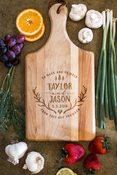 Custom Monogram Cutting Board
