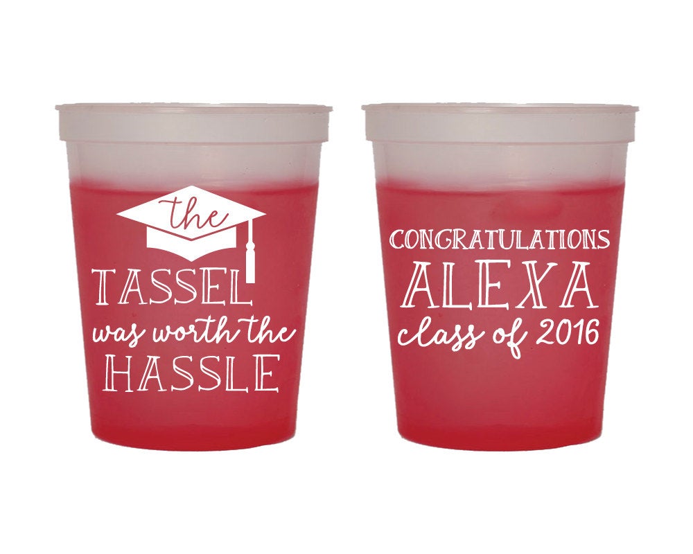 Graduation Party Color Changing Cups #1452