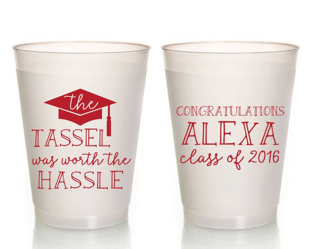 Graduation Party Frosted Cups #1452