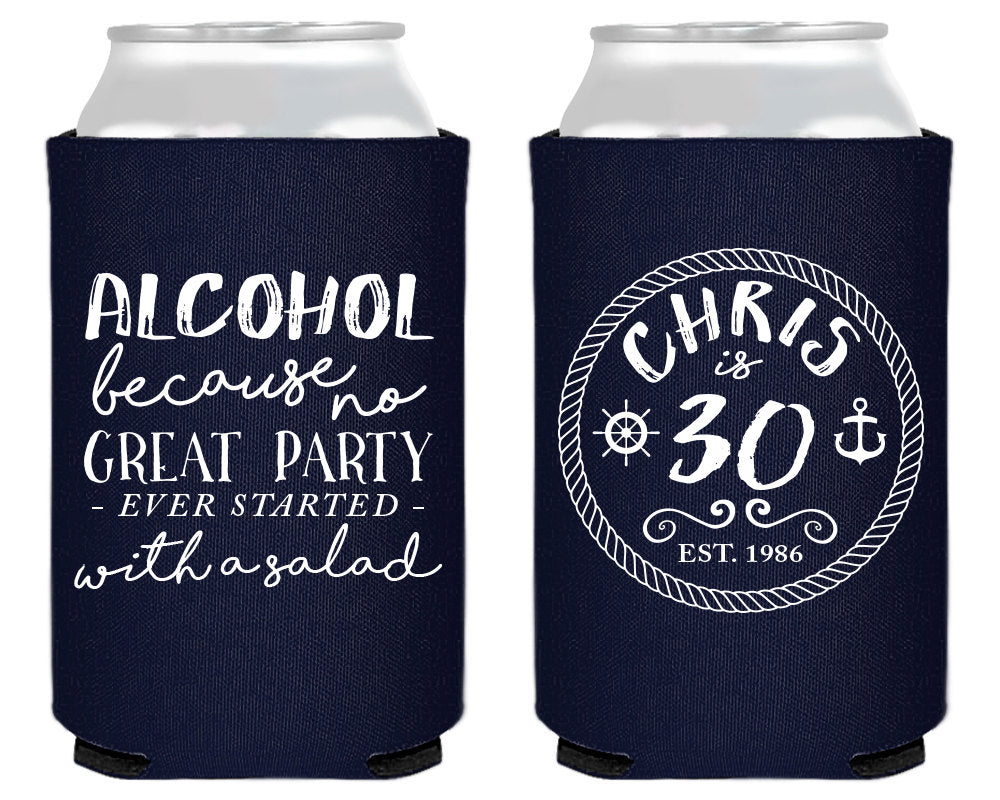 Funny Birthday Party Can Coolers #1457