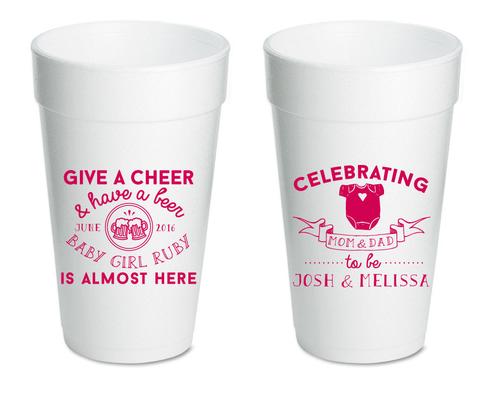 Baby Shower Foam Cups #1467