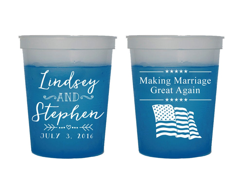 Making Marriage Great Again Color Changing Cups Design #1479