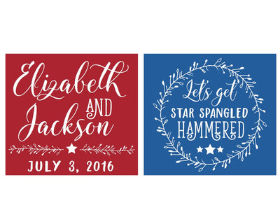 4th of July Party Stadium Cups #1482