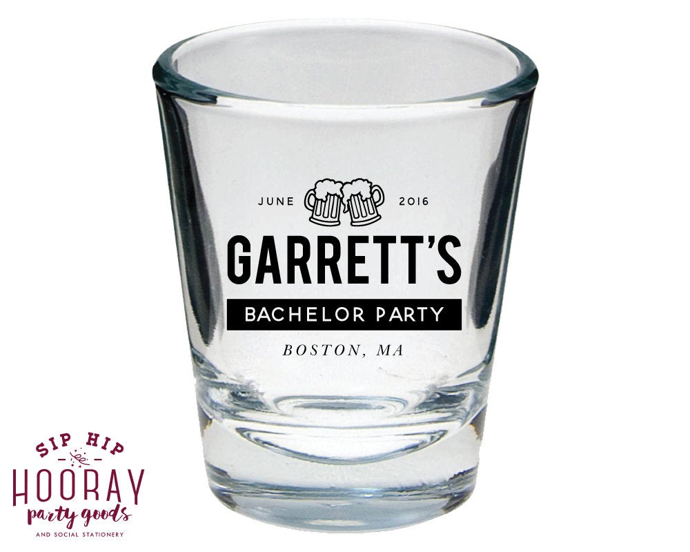 Bachelor Party Shot Glass Design #1410