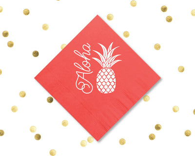Aloha Wedding Napkins #1450b